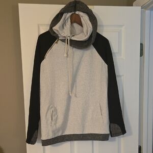 AMPERSAND AVE Gray and Black Hoodie